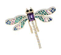 Broche en forme de libellules - Épinglette élégante pour vêtements - Convient pour diverses tenues quotidiennes et festives, One Size, Comme décrit