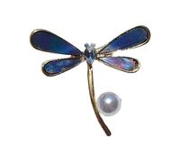 Broche En Forme De Papillon Avec Des Perles Délicates Accentuer Les Gouttes D'eau Modernes Matériaux En Alliage Esthétique Accessoire À La Mode