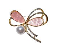 Broche En Forme De Papillon Avec Des Perles Délicates Accentuer Les Termes D'eau Modernes Matériaux En Alliage Esthétique Brooch Pin De Accessoire Tendance