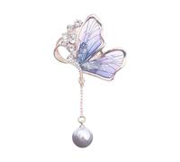 Broche En Forme De Papillon Avec Des Perles Délicates Accentuer Les Termes D'eau Modernes Matériaux En Alliage Esthétique Broche Brooch Pin De Accessoire Tendance