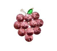 Broche en forme de petite grappe de raisin pour femme, accessoire classique en cristal avec zirconium