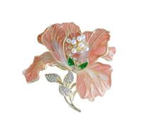 Broche en forme de pivoine vivante, taille unique, comme décrit