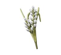 Broche en forme de plante pour vêtements, bijoux, bel accessoire, insigne de texture en alliage, convient aux amateurs de forêt, taille unique, Comme décrit, Comme décrit.