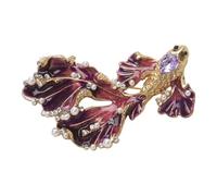 Broche en forme de poisson avec strass pour n'importe quelle tenue, décontractée à formelle, symbolise l'élégance et la chance, broche exquise, m, comme décrit