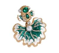 Broche en forme de poisson délicate symbolisant la bonne fortune - Base en métal robuste - Idéale pour un usage quotidien ou comme cadeau, taille unique, Comme décrit