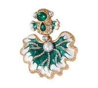 Broche en forme de poisson délicate symbolisant la bonne fortune - Pierres de base en métal robuste - Idéal pour un usage quotidien ou comme cadeau - Élégante broche en alliage de cristal, taille
