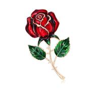 Broche en forme de rose émaillée 3D pour mère, sœur ou amie pour exprimer l'amour améliore le charme lors des jours spéciaux