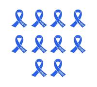 Broche en forme de ruban avec breloque espoir pour tenues décontractées ou formelles - Broche en alliage robuste - Cadeau idéal, taille unique, Comme décrit