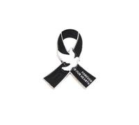 Broche en forme de ruban noir pour funérailles, commémoration du cancer du sein - Broche vintage pour deuil, M, Acier allié