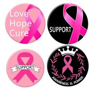 Broche en forme de ruban rose en émail pour sensibilisation au cancer du sein, bijou pour femme, cadeau pour médecin, infirmière, aide, remerciement, médecin, infirmière, héros, fierté, 20PCs, Métal