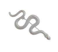 Broche en forme de serpent broche en métal pour amoureux du zodiaque broches à thème du nouvel an chinois accessoires à la mode pour adulte à la mode pour les femmes