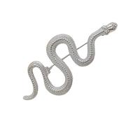 Broche en forme de serpent en métal pour amoureux du zodiaque, broches à thème du nouvel an chinois, accessoires à la mode pour adultes