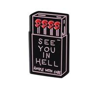 Broche en forme de tête de mort sur le thème sombre pour une déclaration de mode unique, taille unique, Acrylique