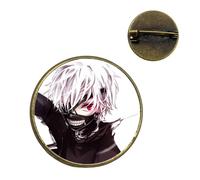 Broche en forme de tokyo Ghoul pour vêtements, sac à dos, accessoires de décoration, cadeau pour enfants, Verre