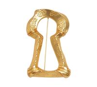 Broche en forme de trou de serrure - Accessoire polyvalent pour vêtements, sacs, vêtements, bijoux pour tenue décontractée et formelle - Broche creuse tendance
