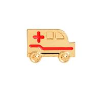 Broche en forme de voiture de premiers secours pour bijoux, vêtements, sacs, sacs à dos, capel, veste, badge, doré, de qualité supérieure et créatif