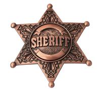 Broche en forme d'étoile à six branches Construction en métal Facile à clipser Accessoires de conception pour mariages événements d'entreprise Broche géométrique en métal, taille unique, comme décrit