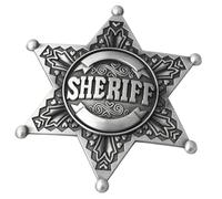 Broche en forme d'étoile à six branches Construction en métal Facile à clipser Accessoires de conception pour mariages événements d'entreprise Broche géométrique en métal, taille unique, comme décrit