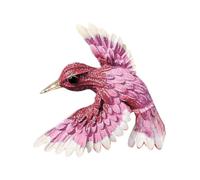 Broche en forme d'oiseau en métal avec strass étincelants - Style chinois réaliste - Fait à la main - Pour femmes et filles - Accessoires tendance, taille unique, Comme décrit