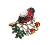 Broche en forme d'oiseau en strass avec techniques uniques de goutte à goutte - Accessoire pour un usage quotidien ou des occasions spéciales, taille unique, Comme décrit