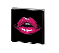 Broche en métal à motif lèvres roses rouges, accessoire de mode pour hommes et femmes. Idéale pour décorer cravates, chapeaux et vêtements.