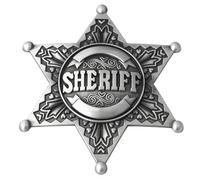 Broche en métal antirouille - Décoration géométrique - Badge à fermeture rapide pour les professionnels - Ensemble décontracté - Broche hexagonale en alliage - Étoile, One Size, Comme décrit