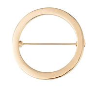 Broche en métal doré/argenté pour cardigan, accessoires pour porter et réunions d'affaires, fermoir de cardigan modestie, round, Comme décrit