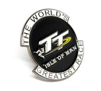 Broche en métal émaillé Isle of Man TT The World's Greatest Bike Race