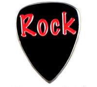 Broche en métal émaillé Motif Rock Music-Médiator de guitare/Pry outil