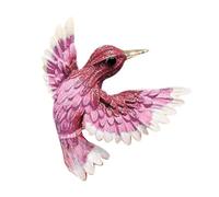 Broche en métal en forme d'oiseau avec strass 4 x 4 cm - Accessoires de vêtements élégants et tendance pour un usage quotidien et une fête - Broche fabriquée à la main, taille unique, Comme décrit