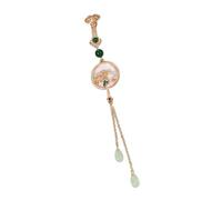 Broche en métal gaufré Floral avec fermoir sécurisé, conception de quatre chinoises, décoration pour occasions formelles, broche de Styles chinois