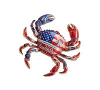 Broche en métal multifonctionnelle pour affichage patriotique lors de festivals et sorties décontractées anniversaire, One Size, Comme décrit