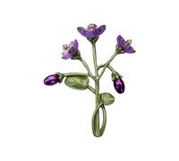 Broche en métal pour plantes, vêtements, bijoux, accessoire de mode, texture en alliage, adaptée pour chemises et sacs à dos, broche désocrate forêts, One Size, Comme décrit
