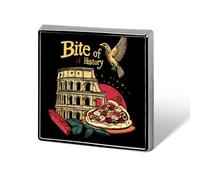 Broche en métal représentant une morsure d'histoire italienne, 1,8 cm, décoration pour vêtements, cravates, sacs à dos, accessoires