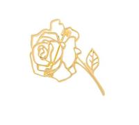 Broche en métal vintage avec fermoir de sécurité, broche en forme de fleur - Accessoire de vêtements - Bijou polyvalent - Cadeau pour femme, Einheitsgröße, comme décrit