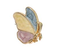 Broche en perles de luxe avec fermoir papillon en métal solide pour un port quotidien formel ou décontracté, taille unique, Comme décrit
