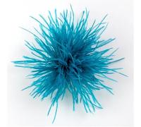 Broche en plumes d'autruche colorées, épingles à revers, clips for foulards, for femmes et hommes, vêtements de luxe, bijoux, accessoires(WHITE)