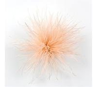 Broche en plumes d'autruche colorées, épingles à revers, clips for foulards, for femmes et hommes, vêtements de luxe, bijoux, accessoires(Golden)