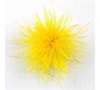 Broche en plumes d'autruche colorées, épingles à revers, clips for foulards, for femmes et hommes, vêtements de luxe, bijoux, accessoires(LIGHT BLUE)