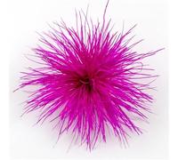 Broche en plumes d'autruche colorées, épingles à revers, clips for foulards, for femmes et hommes, vêtements de luxe, bijoux, accessoires(Rose)