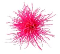 Broche en plumes d'autruche colorées, épingles à revers, clips for foulards, for femmes et hommes, vêtements de luxe, bijoux, accessoires(Yellow)
