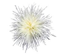 Broche en plumes d'autruche colorées, épingles à revers, clips for foulards, for femmes et hommes, vêtements de luxe, bijoux, accessoires pour Tenue de Soirée(Coffee)