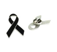Broche en ruban de colombes pour les collectes de fonds Construction en métal Légère 3g Broche de collecte de fonds Accessoire de mode Épingle d ' appréciation des bénévoles