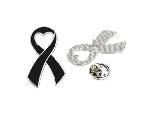 Broche en ruban de colombes pour les collectes de fonds Construction en métal Légère 3g Broche de collecte de fonds Accessoire de mode Épingle d ' appréciation des bénévoles