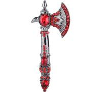 Broche en strass Axe Vintage Tomahawk Pin Broches de Noël pour femmes Girlsred
