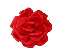 Broche en tissu tendance en forme de rose pour femme, fabriquée à la main, accessoire de mode, taille unique, Comme décrit