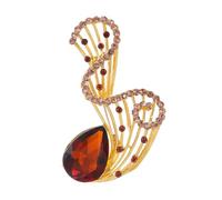 Broche en verre style palais coupe-vent en forme de fleur pour manteaux, costumes, robes, fêtes, événements, usage quotidien