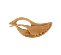 Broche épingle, fleur animale, cœur, accessoire de vêtements, broche en bois, motif animal, broche dessin animé, châle, boucle d'écharpe, M, Bambou