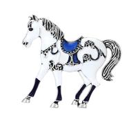 Broche Épingle - Insigne En Métal Vintage De Cheval - Épingle De Col - Pour Femmes Et Hommes Robe Vêtements Pull Châle Écharpe Manteau Chemise Mariage Et Fête