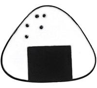 Broche Épinglettes émaillées, dessin animé japonais Sushi Riz Boule Épinglette émaillée Denim Revers Badge pour vêtements de bricolage sacs à dos pratiques et attrayants